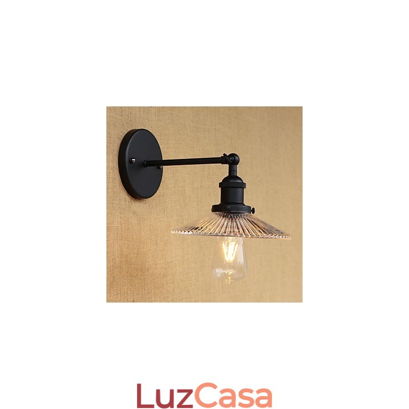Pintura retrô country para proteção ocular em estilo mini, arandelas de parede com luz ambiente
