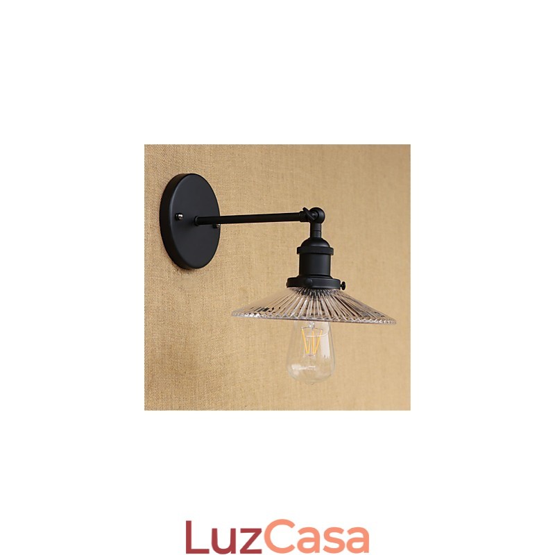 Pintura retrô country para proteção ocular em estilo mini, arandelas de parede com luz ambiente