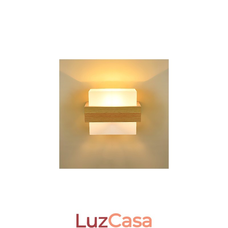 Novidade Country Feature para Mini Estilo Proteção para os olhos Luz ambiente Arandelas de cabeceira Luz noturna Criativa Varanda Lâmpada de parede