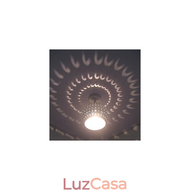 Bola porosa criativa reflexão estética absorve luz de cúpula lâmpada de ferro forjado