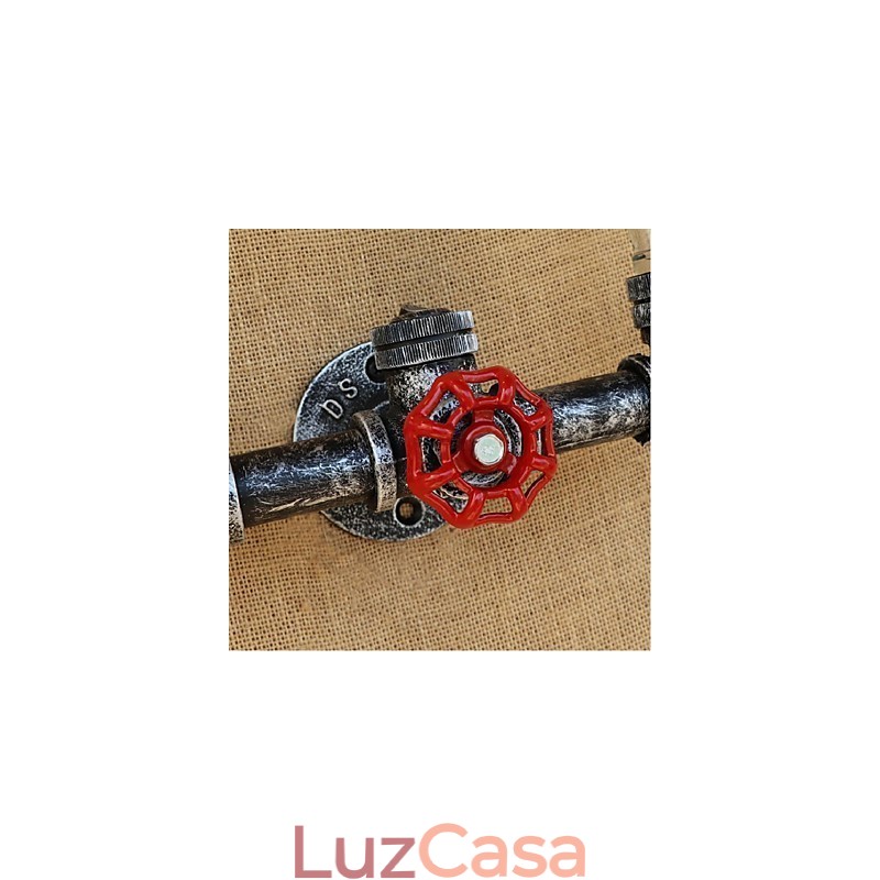 Interruptor de vento industrial retrô Garrafa de água Lâmpada de parede Luz de parede