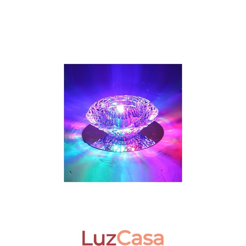 Lâmpada de teto moderna com economia de energia Lâmpada de teto de cristal Lâmpada de teto para baixo
