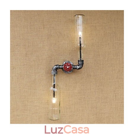 Luminária de parede rústica em latão para iluminação ambiente Luminária de parede rústica em latão para iluminação ambiente