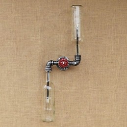 Luminária de parede rústica em latão para iluminação ambiente