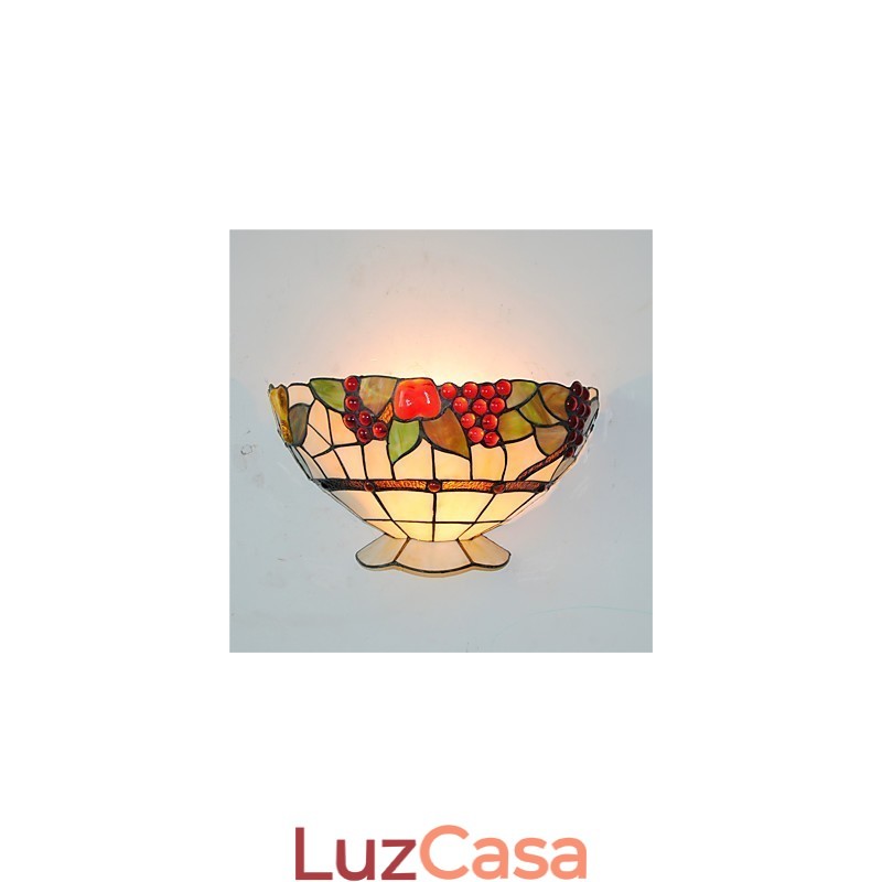 Retro Country Wall Lights Glass Shade Sala de estar Quarto Restaurante Café Bar Wall Spots