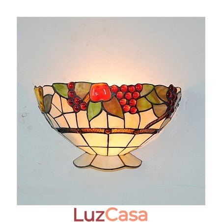 Retro Country Wall Lights Glass Shade Sala de estar Quarto Restaurante Café Bar Wall Spots