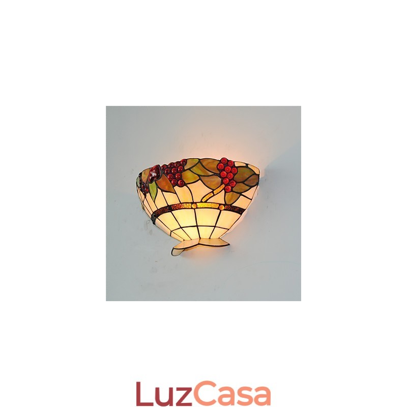 Retro Country Wall Lights Glass Shade Sala de estar Quarto Restaurante Café Bar Wall Spots