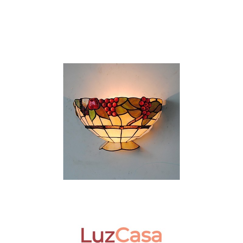 Retro Country Wall Lights Glass Shade Sala de estar Quarto Restaurante Café Bar Wall Spots