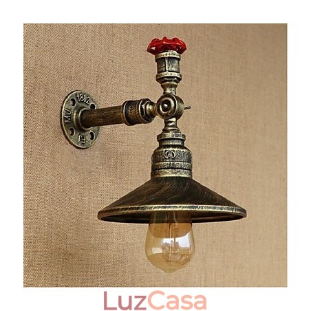 Pintura rústica de chalé para arandelas de parede com luz ambiente Pintura rústica de chalé para arandelas de parede com luz ambiente
