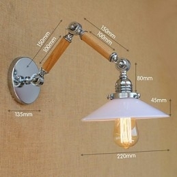 Recurso cromado contemporâneo moderno para braço oscilante Luz ambiente Luzes de braço oscilante Luz de parede