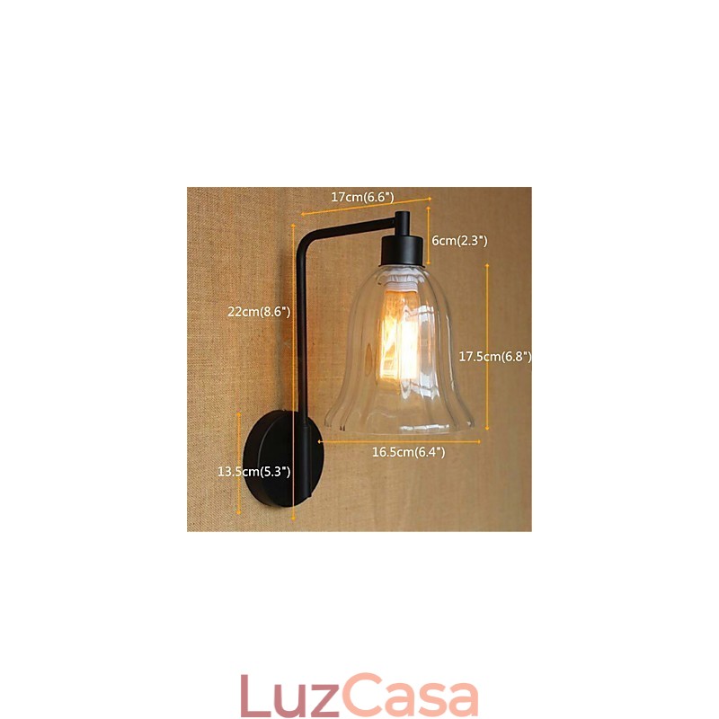 Recurso de acabamento em óxido preto rústico para braço articulado para luz ambiente