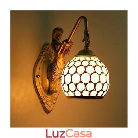 Luminária de parede estilo europeu simples, retrô, pastoral, quarto, cabeceira, varanda, escadas, corredor, espelho, lâmpada Luminária de parede estilo europeu simples, retrô, pastoral, quarto, cabeceira, varanda, escadas, corredor, espelho, lâmpada