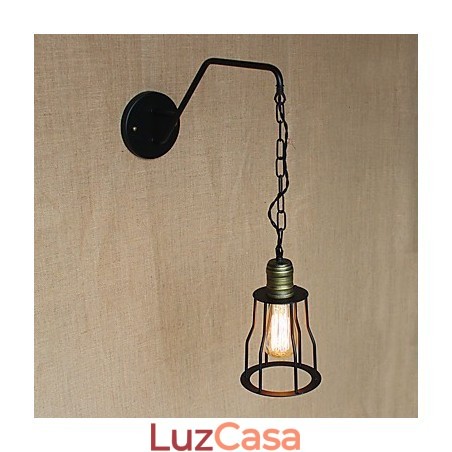 Luminária de parede de ferro para corredores de cadeias de cafés e restaurantes Luminária de parede de ferro para corredores de cadeias de cafés e restaurantes