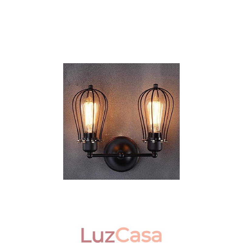 Retro Grapefruit American Village Ferro Antigo Restaurante Corredor Corredor Luminária de Parede Luz de Parede