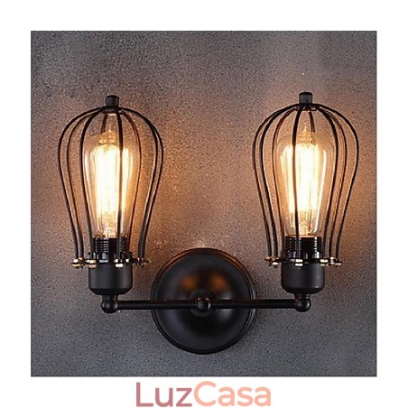 Retro Grapefruit American Village Ferro Antigo Restaurante Corredor Corredor Luminária de Parede Luz de Parede