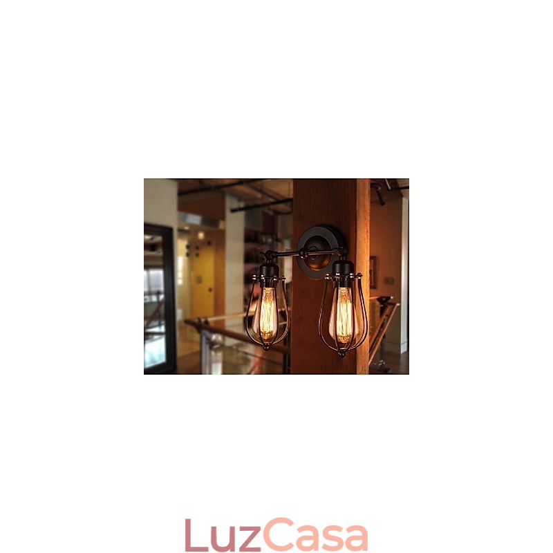 Retro Grapefruit American Village Ferro Antigo Restaurante Corredor Corredor Luminária de Parede Luz de Parede