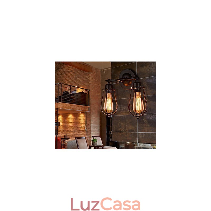 Retro Grapefruit American Village Ferro Antigo Restaurante Corredor Corredor Luminária de Parede Luz de Parede