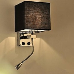 O moderno quarto de hotel lendo tecido criativo corredor varanda lâmpada de cabeceira