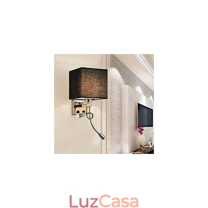 O moderno quarto de hotel lendo tecido criativo corredor varanda lâmpada de cabeceira