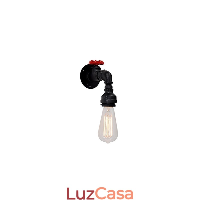 Luzes de parede de tubo de água estilo industrial retrô criativo country metal restaurante café bares mesa de bar arandelas de parede