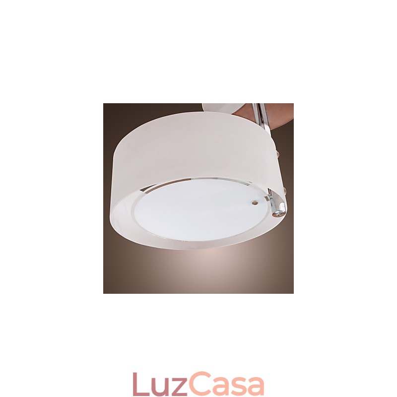 Lustre moderno e contemporâneo estilo mini metal cromado montagem embutida garagem
