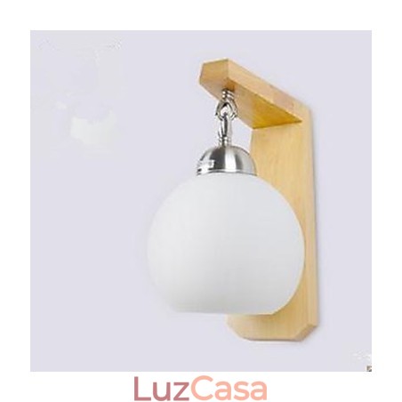 Luminária de parede de cabeceira de quarto de escada de madeira de arte japonesa