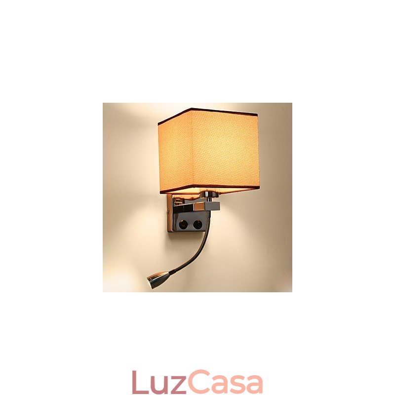Recurso eletrogalvanizado contemporâneo moderno para arandelas de parede com luz ambiente