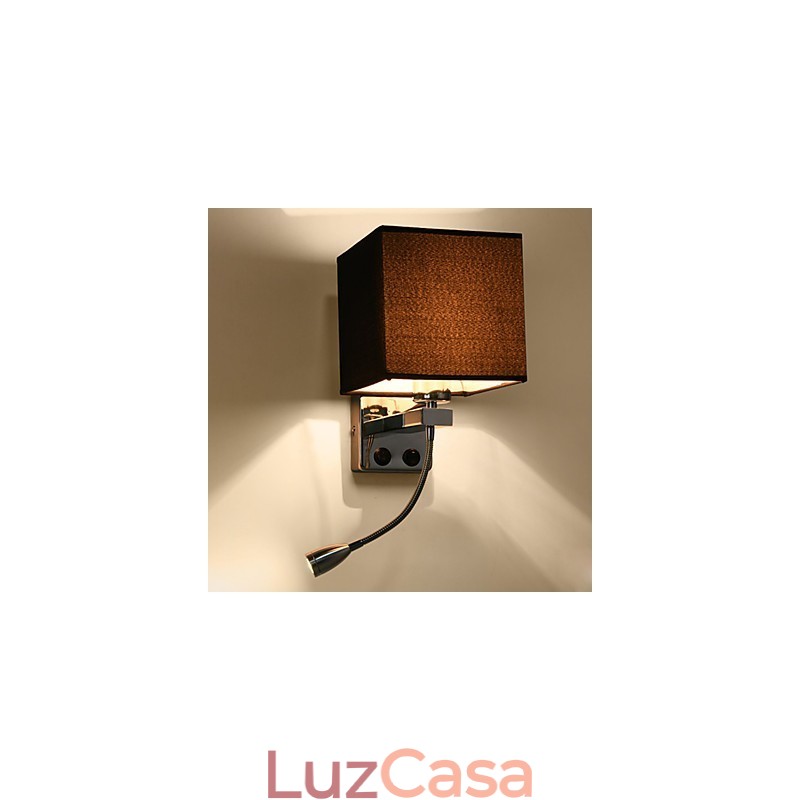 Recurso eletrogalvanizado contemporâneo moderno para arandelas de parede com luz ambiente