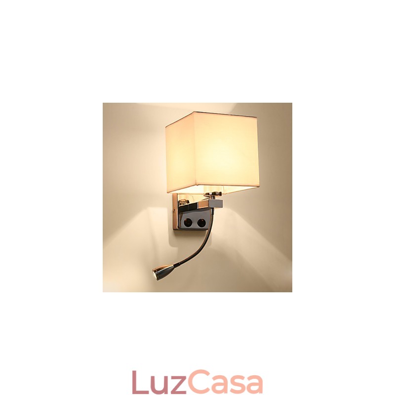 Recurso eletrogalvanizado contemporâneo moderno para arandelas de parede com luz ambiente