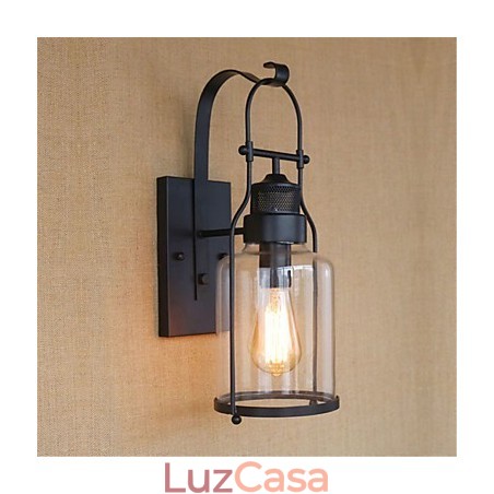 Lodge rústico Country Retro Black Oxide Finish Recurso para proteção ocular Luz ambiente
