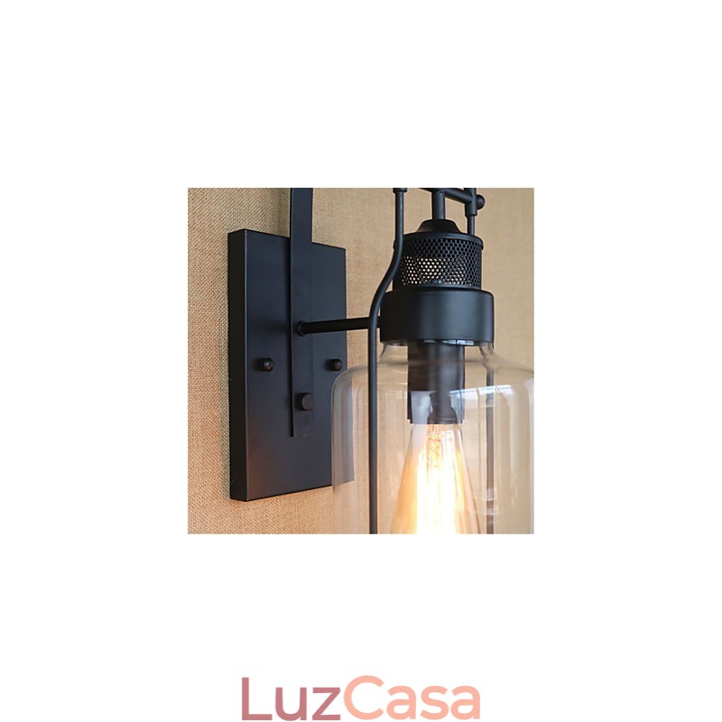 Lodge rústico Country Retro Black Oxide Finish Recurso para proteção ocular Luz ambiente