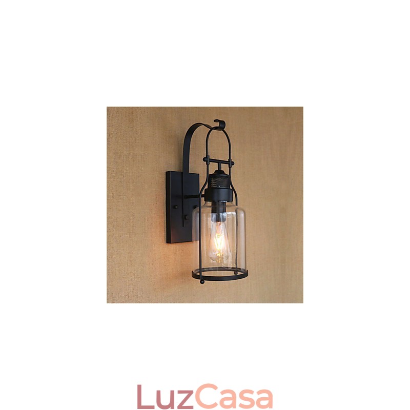 Lodge rústico Country Retro Black Oxide Finish Recurso para proteção ocular Luz ambiente