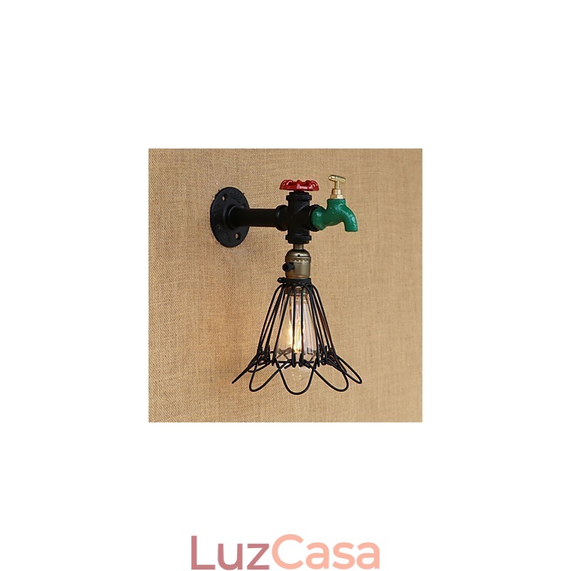 Recurso de pintura retrô country para arandelas de parede de luz ambiente estilo mini