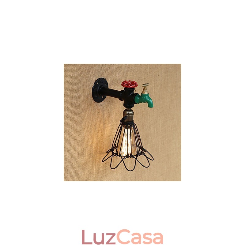 Recurso de pintura retrô country para arandelas de parede de luz ambiente estilo mini