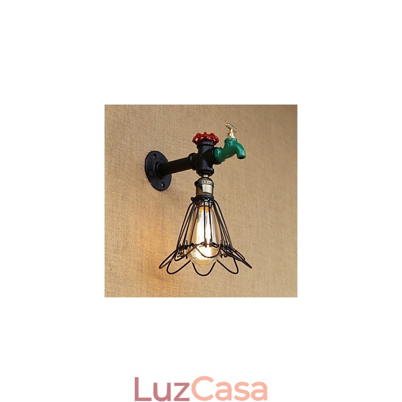 Recurso de pintura retrô country para arandelas de parede de luz ambiente estilo mini