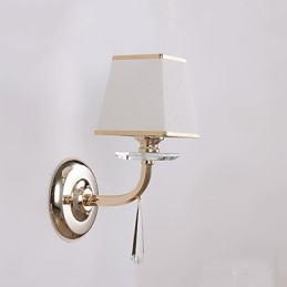 Recurso eletrogalvanizado contemporâneo moderno para arandelas de parede de luz ambiente de cristal