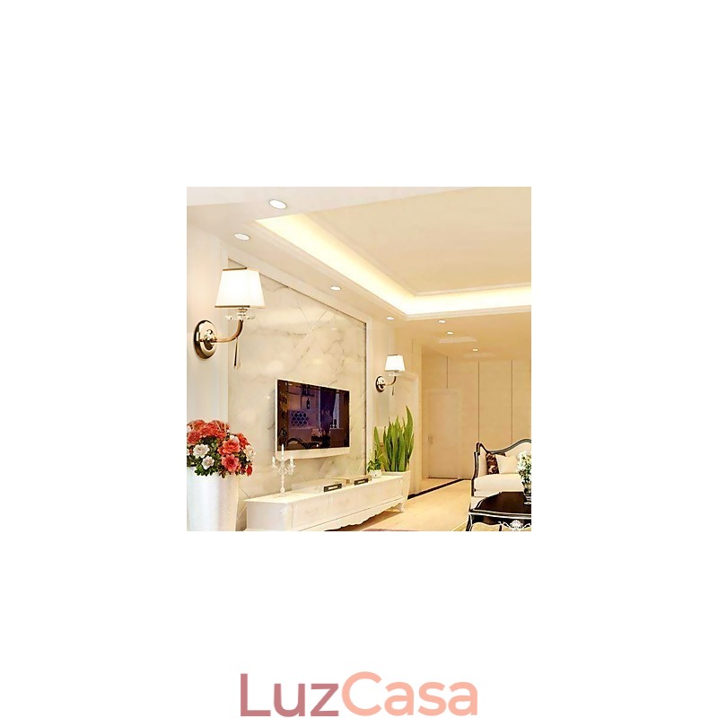Recurso eletrogalvanizado contemporâneo moderno para arandelas de parede de luz ambiente de cristal