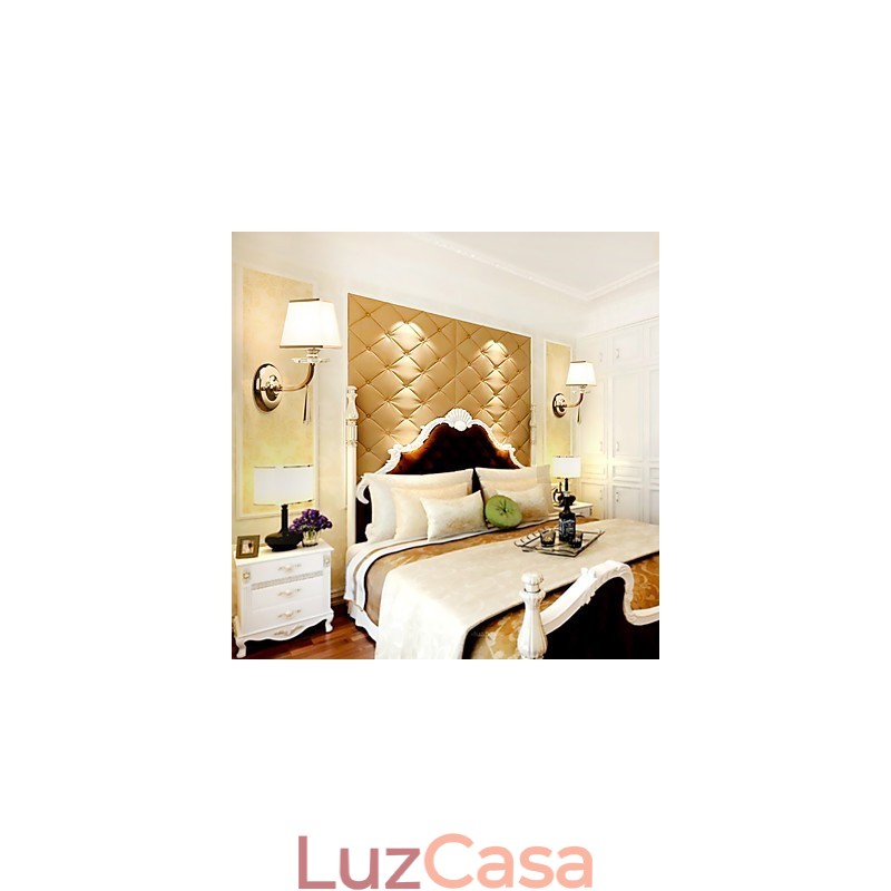 Recurso eletrogalvanizado contemporâneo moderno para arandelas de parede de luz ambiente de cristal