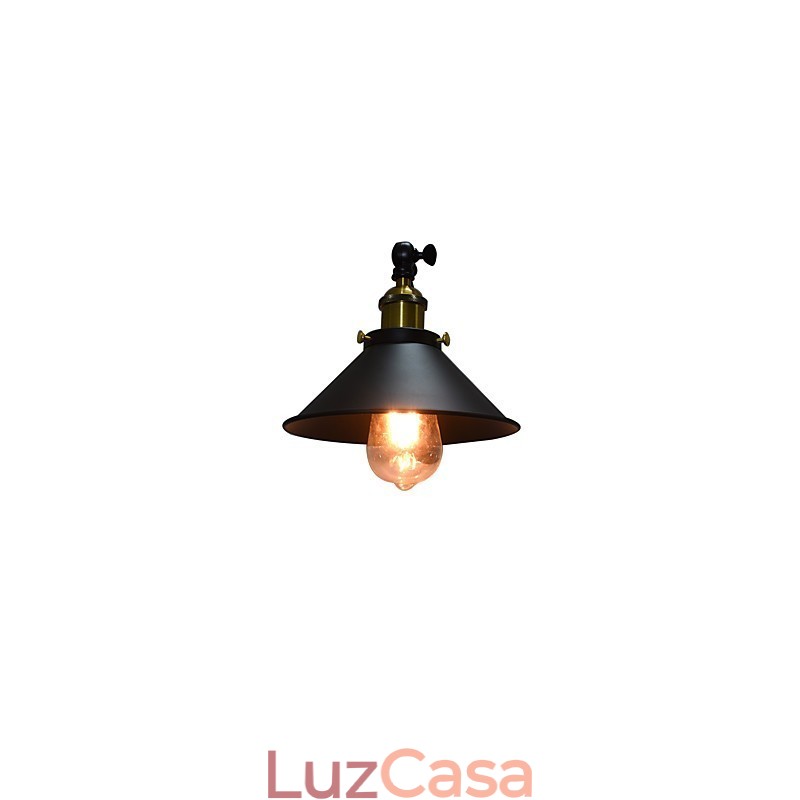 Luminária de parede Buzz Wall Iron Lâmpada de sabre de luz preta muda na parede