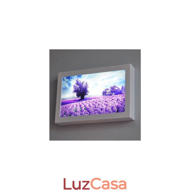 Pintura moderna contemporânea integrada, recurso de pintura contemporânea para arandelas de parede com luz ambiente