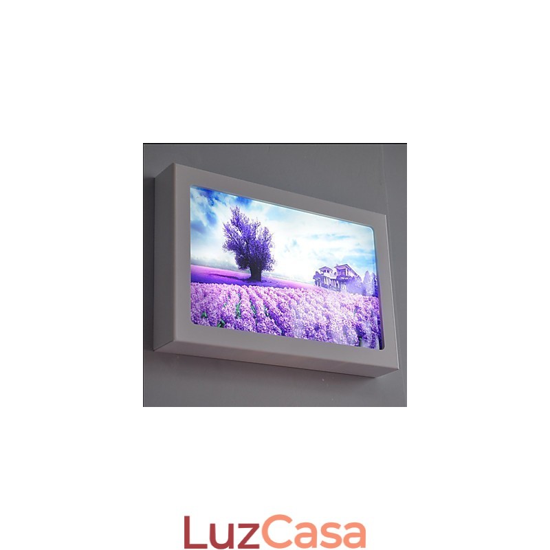 Pintura moderna contemporânea integrada, recurso de pintura contemporânea para arandelas de parede com luz ambiente