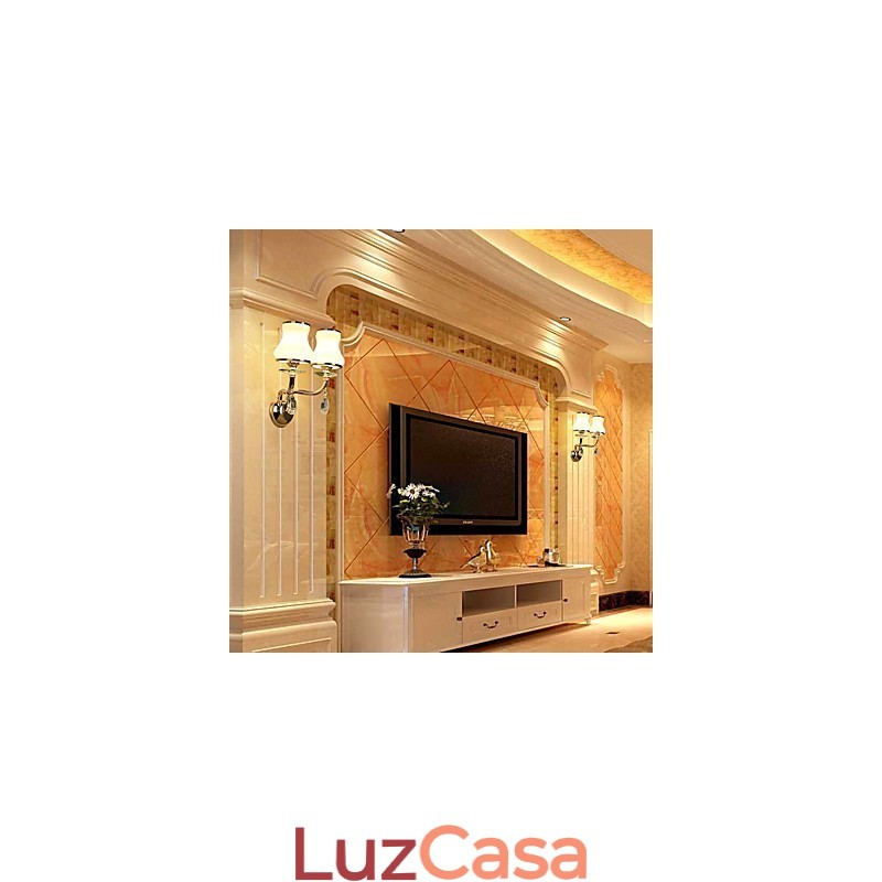 Recurso eletrogalvanizado contemporâneo moderno para arandelas de parede de luz ambiente de cristal