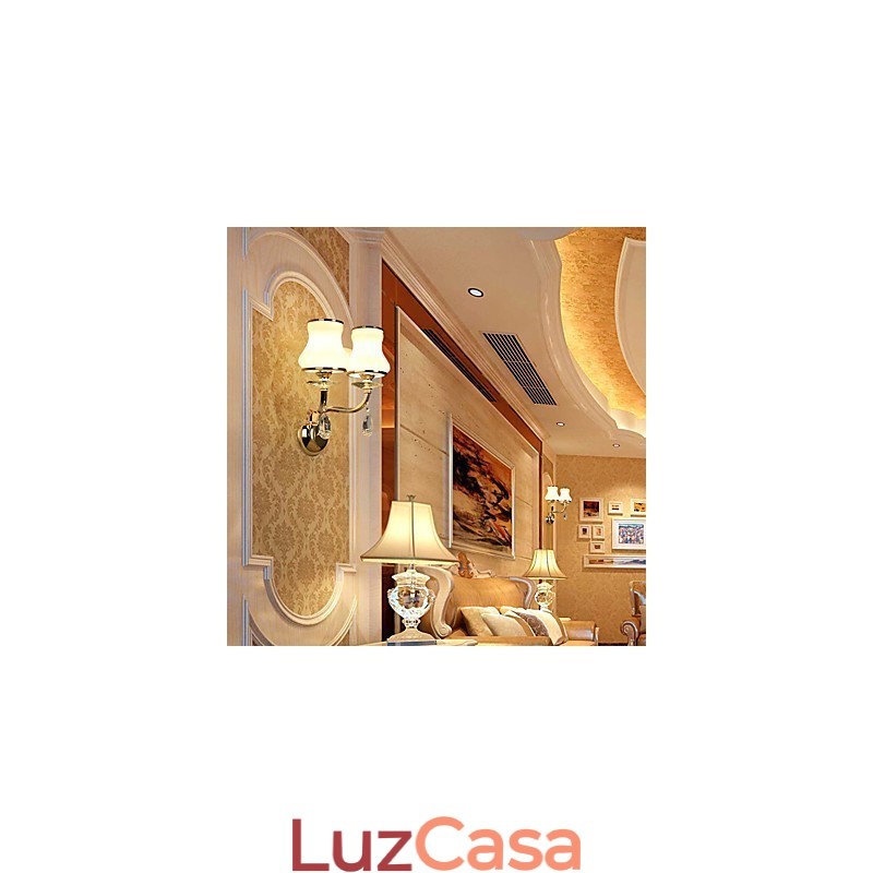 Recurso eletrogalvanizado contemporâneo moderno para arandelas de parede de luz ambiente de cristal