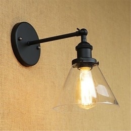 Recurso galvanizado retrô country para proteção ocular estilo mini arandelas de parede com luz ambiente