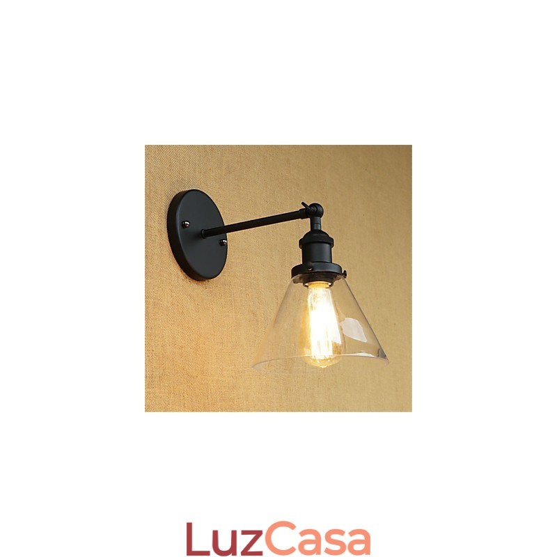 Recurso galvanizado retrô country para proteção ocular estilo mini arandelas de parede com luz ambiente