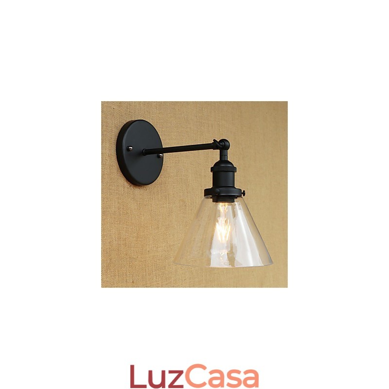 Recurso galvanizado retrô country para proteção ocular estilo mini arandelas de parede com luz ambiente