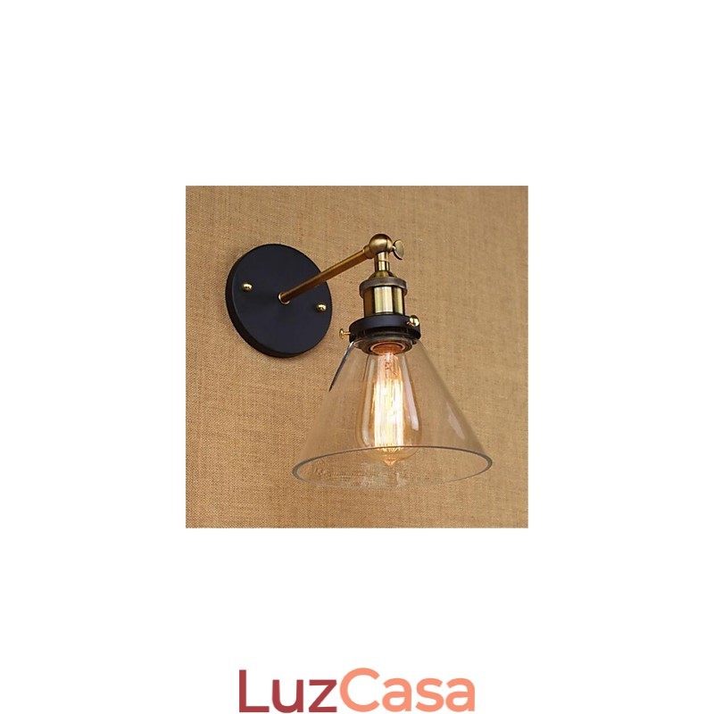 Recurso galvanizado retrô country para proteção ocular estilo mini arandelas de parede com luz ambiente