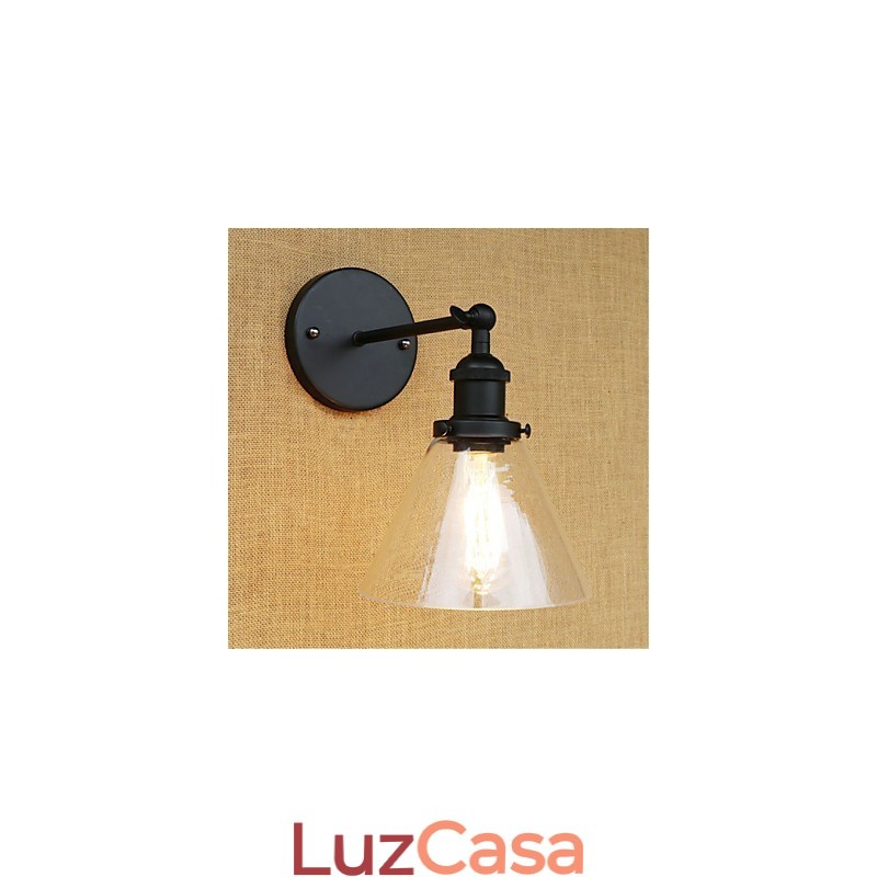 Recurso galvanizado retrô country para proteção ocular estilo mini arandelas de parede com luz ambiente