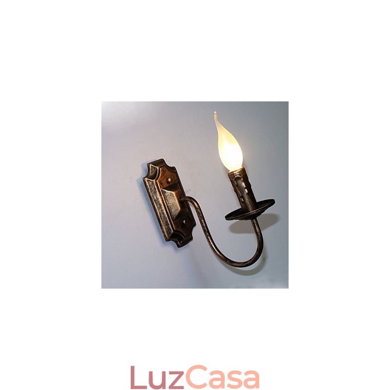 Luminária de parede antiga em forma de vela, luminária de varanda simples para corredor, luminária de parede