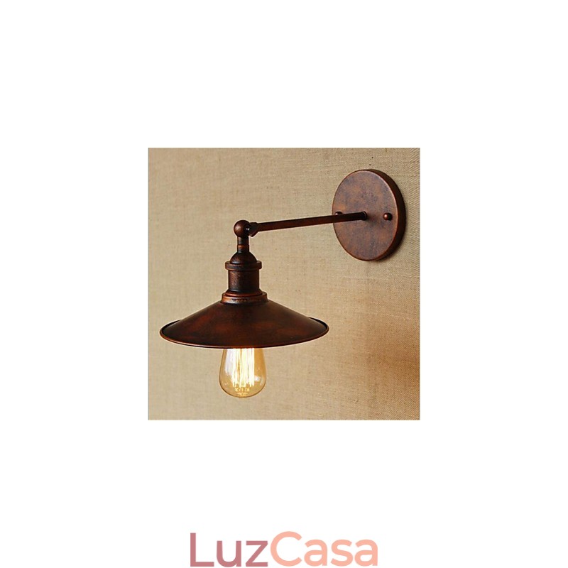 Recurso de galvanoplastia retrô country para proteção ocular estilo mini, luz ambiente de parede